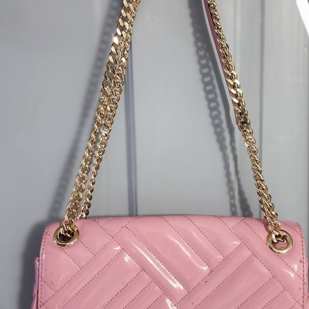 Elegant Pink Quilted Michael Kors Shoulder Bag